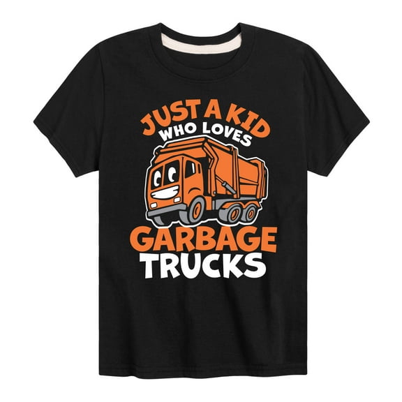 Instant Message - Transportation - Loves Garbage Trucks - Toddler & Youth Short Sleeve T-Shirt