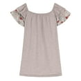 thumbnail image 3 of Aloohaidyvio Dressy Blouses for Women.Womens 2024 Summer Tunic Tops Casual Short Sleeve Crew Neck Blouse Spring Soft Comfy Going out T shirts, 3 of 5