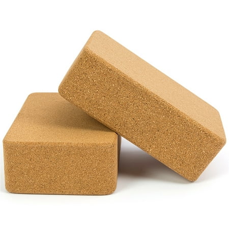 Yoga Block Cork Wood Yoga Brick Soft High Density Yoga...