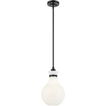 52776BK Kichler Lighting Laria - 1 Light Medium Pendant-16.25 Inch Tall and 9.75 Inch Wide-Black Finish