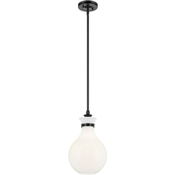 52776BK Kichler Lighting Laria - 1 Light Medium Pendant-16.25 Inch Tall and 9.75 Inch Wide-Black Finish