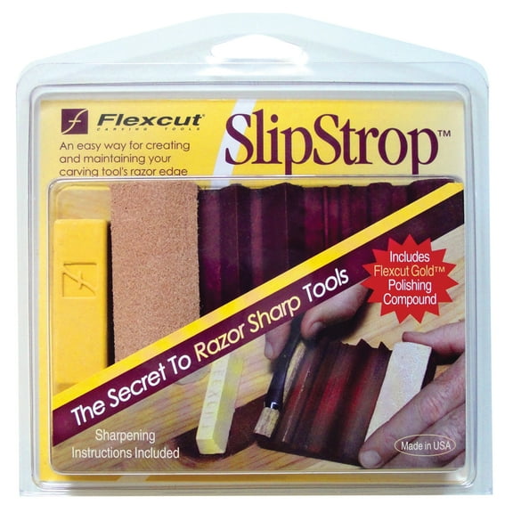 Flexcut - PW12 - SlipStrop - Wood Carving Tool Sharpening and Honing Kit