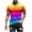 C, variant on APEXFWDT Men Big and Tall Rainbow T Shirts Crewneck Rainbow Graphic Short Sleeve Tees Casual 3D Printed Parade T-Shirt