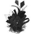thumbnail image 1 of Song Qing Tocado de plumas para mujer, sombrero para fiesta de té, broche para el pelo, ramillete, diadema nupcial, sombrero Derby, cóctel, boda, 1 of 4