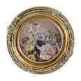 thumbnail image 1 of Maoww Picture Frame Embossed Living Room Photo Gallery Bedroom Baroque Photo Frame Round, 1 of 9