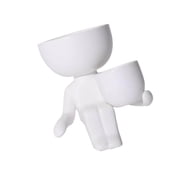 Ceramic Flower Pot Human Flower Vase Plant Pots House Plants Flowers Pot Planter White 10x9x6cm