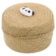 thumbnail image 2 of Canasta de flores tejida hecha a mano Caja de regalo mini bocadineras Canasta de frutas con tapa, 2 of 4