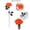 Orange, variant on Virelaxpo Black Fake Flower with Long Stems Artificial Dahlia Flowers for Wedding Party Table Centerpieces Arrangements Bouquets Halloween Home Decor