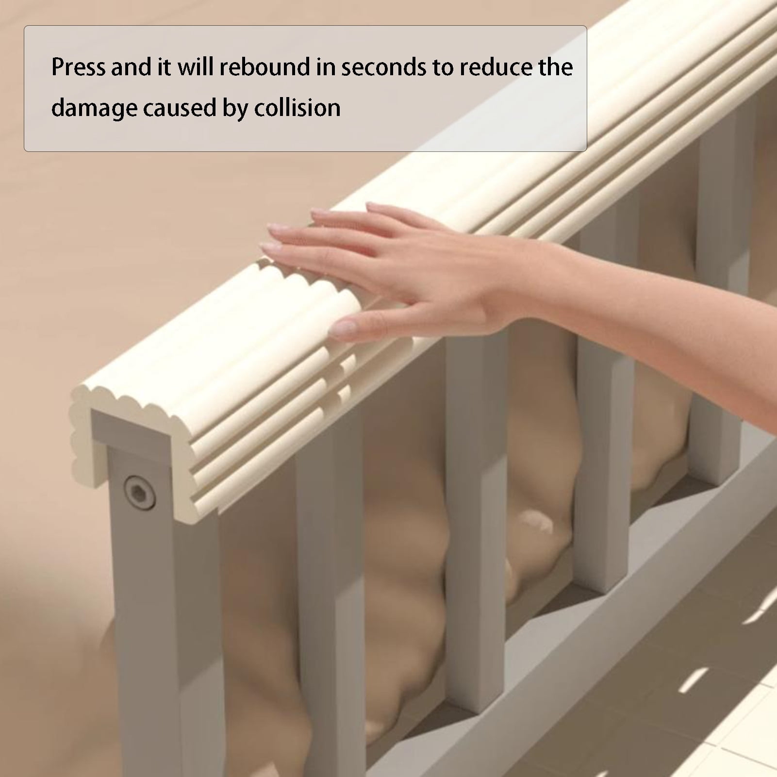 Edge protection made of foam, foam safety strips, multifunctional edge protection for the corners, extra-wide soft rubber foam padding