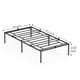 thumbnail image 2 of ChaoLink Estructura de cama twin con soporte de lamas de acero de 13 pulgadas, cama doble con soporte para colchón, no necesita base de caja, fácil de armar (1919931 CM), 2 of 7