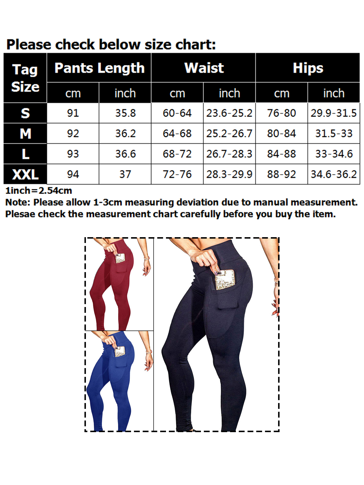 25 inch trousers ladies