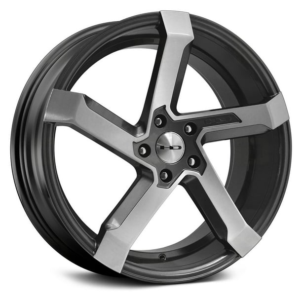20" Inch 5 x 114.3 4 Wheels Rims HD Wheels Kink 20x8.5 +35mm Grey