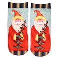 thumbnail image 2 of s Low Crew Socks Chrismas Short Sock Festival for Santa Christmas Hat, 2 of 3