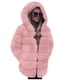 thumbnail image 5 of Abrigo y chaquetas de piel sintética con capucha y manga larga para mujer, de retazos de imitación, de longitud media, con capucha, para mujer, 5 of 5
