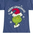 thumbnail image 3 of Dr. Seuss - Merry Grinchmas - Toddler And Youth Girls Short Sleeve Graphic T-Shirt, 3 of 5