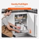 thumbnail image 5 of VEVOR Organizador de cocina de 2 niveles con cierre suave y bisagras abatibles hacia la izquierda, 5 of 9