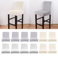 thumbnail image 1 of de silla de comedor de 12 piezas de silla elásticas para de silla de comedor de protectores de silla BLESIY Funda de terciopelo con respaldo bajo, 1 of 8