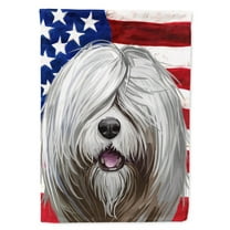 Carolines Treasures CK6716CHF South Russian Ovcharka Dog American Canvas House Size outdoor-flags, Multicolor