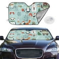 thumbnail image 2 of Balery Christmas Winter Animals Print Car Windshield Sun Shade,Windshield Sunshade for Car Pickup Truck SUV Accessories-Medium, 2 of 7