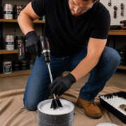 Hyper Tough Helix Paint Mixer for 1 Gallon Containers, 11.5in. x 2.63in., Steel Hex Shaft