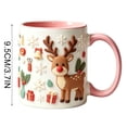 thumbnail image 2 of Talqzovs Christmas Mugs , Coffee Tea and Cocoa Cup with Handle Ceramic Mugs Holiday Xmas Decor Mug Christmas Gift for Family, 2 of 7