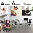 thumbnail image 2 of NiamVelo Ergonomic Office Chair Mid Back Mesh Desk Chair Adjustable Computer Chair with Lumbar Support & Armrest, Pink, 2 of 7