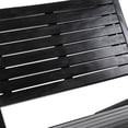 thumbnail image 5 of JONATHAN Y Leo Mid-Century Modern Wood Armless Outdoor Lounge Chair, Black, PAT2000C, 5 of 5
