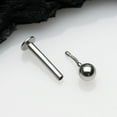 thumbnail image 3 of Basic Ball Top Threadless Push-In Steel Labret, 3 of 4