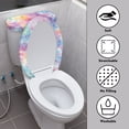 thumbnail image 3 of HELLHERO Rainbow Paw Art Elastic Bottom Toilet Seat Cover Replacement with Fits All Toilet Shapes, 3 of 8