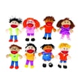 thumbnail image 1 of Set de marionetas de mano Fun Express, 8 piezas, Happy Kids, multiétnico, 1 of 6
