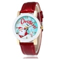 thumbnail image 2 of Reloj de regalo de Navidad con dibujos de Papá Noel, reloj para estudiantes y niños, reloj de moda informal para mujer, 2 of 5