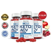 (3 Pack) Xslim Keto Extreme ACV Gummies 2000mg Dietary Supplement 180 Gummys