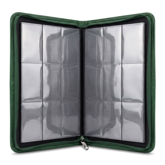 9 Pocket Toploader Binder, Card Storage Binder Holds 360 Cards with Sleeves for 3x4 Inch Toploaders