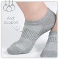 thumbnail image 6 of PLHWHYQ Kids Ankle Socks Breathable Short Socks For Sports School Daily Wear Soft Comfortable Casual Socks for Kids Grey 5-14 Years, 6 of 6