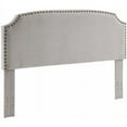 thumbnail image 2 of Best Master Furniture Linen Fabric Full/ Queen Headboard with Nailheads in Beige, 2 of 2