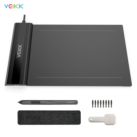 Graphics Board,Online S640 Tablet 6 Nibs Compatible With Windows X 4 Inch Os Android Inch Area 8192 Battery-free Stylus 8 Pen Stylus 8 Pressure Art Tablet 8192 Pressure Art Black