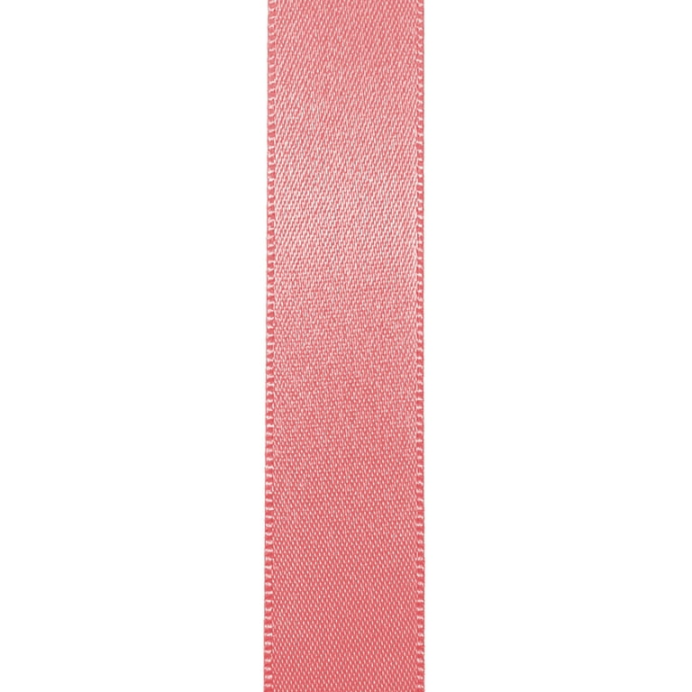 Dusty Rose Pink Satin Double Face Ribbon (5/8 Inch x 100 Yards), JAM Paper