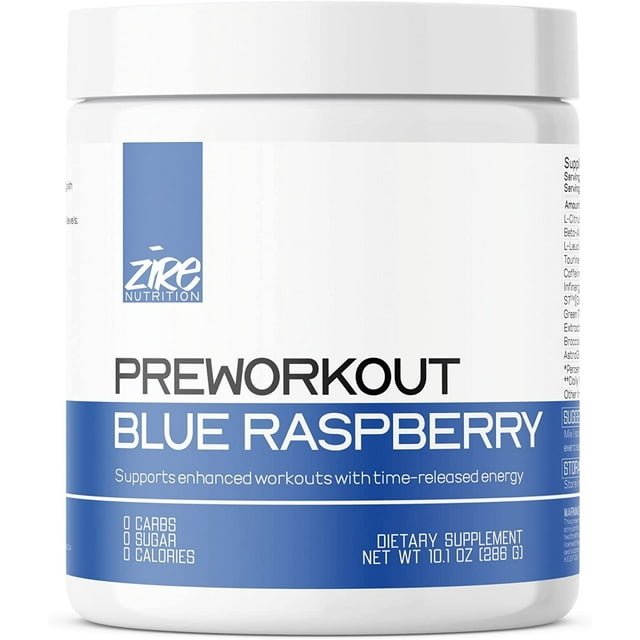 Zire Nutrition Pre Workout Powder, 40 Servings, No Creatine, Clinically