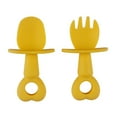 thumbnail image 2 of Cheer.US 2Set(2Spoon+2Fork) Self Feeding Baby Utensils - Mini Baby Spoon & Baby Fork Training Set for Baby Led Weaning - Anti-Choke Toddler Silverware - 6-12 Months+ - Safe, Non-Toxic & BPA Free, 2 of 7