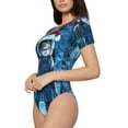 thumbnail image 2 of Lsque Chucky Women's Crew Neck Short Sleeve Bodysuit Basic T Shirts Tops Onesie Adult Cute Pajama-XX-Large, 2 of 8
