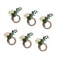 thumbnail image 4 of 6 anillos para servilletas, hebillas para servilletas, decoración de mesa, servilletas de madera Amarillo claro, 4 of 9