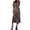 *White, variant on ClodeEU Women's Striped V Neck Short Sleeve Side Split Midi Dress,Soft Knit Casual Summer Dress Blue,Women's Plus L