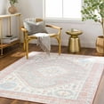 thumbnail image 3 of BoutiqueRugs Maha Traditional Area Rug - Machine Washable - Ivory, Plum, Medium Gray - 6'7" x 9', 3 of 11