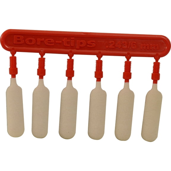 (Single Bag) .243cal/6mm Barrel Cleaning Bore-tips® by Swab-its®: Barrel Cleaning Swabs: 41-2431