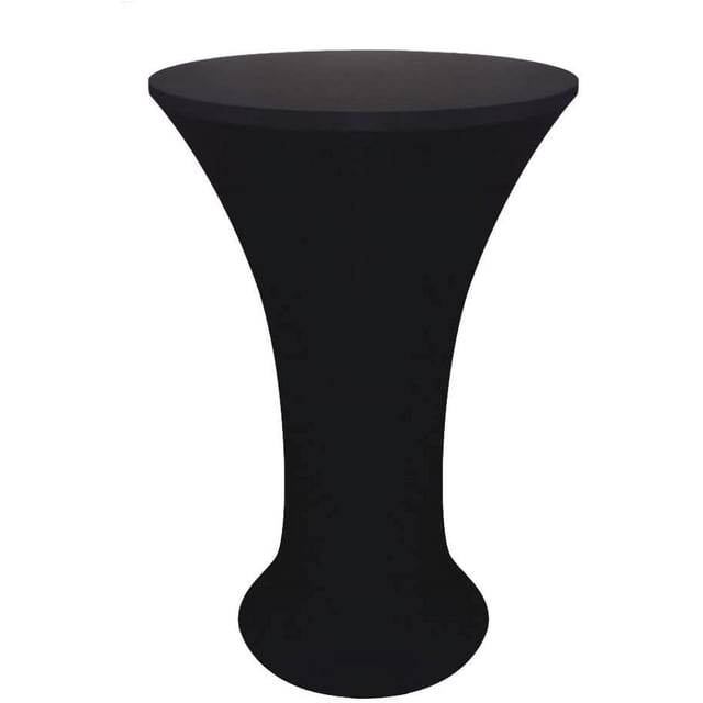 HSHDLDF JISEN Nappe de Cocktail en Spandex Ajustée Extensible Élastique 32x43 Pouces C-Black