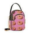 thumbnail image 7 of FORMRS Crossbody Bag for Women Quilted Travel Shoulder Cell Phone Purse with Chain Strap Handbag, Pink Doughnuts, 7 of 7