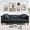 BlackPU, variant on Modern Leather Chesterfield Sofa, 3 Seater Couch with Button Tufted Back, Deep Seat, and Sturdy Hardwood Frame, Living Room Sofa for Apartment or Office,Black