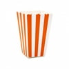 Dress My Cupcake 12-Pack Party Popcorn Boxes, Striped, Orange