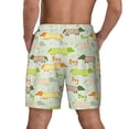 thumbnail image 4 of Haiem Dachshund Dog Puppy Mens Swim Trunks with Compression Liner 2 in 1 Swimming Shorts Stretch Swimwear Quick Dry,Board Shorts-Large, 4 of 9