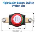 thumbnail image 2 of Side Post Battery Disconnect Switch, 12 and 24V Master Power Cut Off Switch for, 2 of 4